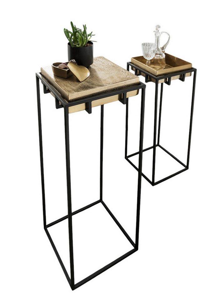 Main Möbel Beistelltisch Deko-Säule 2er-Set "Nemo" bronzegold & schwarz Main Möbel Beistelltisch Deko-Säule 2er-Set "Nemo" bronzegold & schwarz von Main Möbel