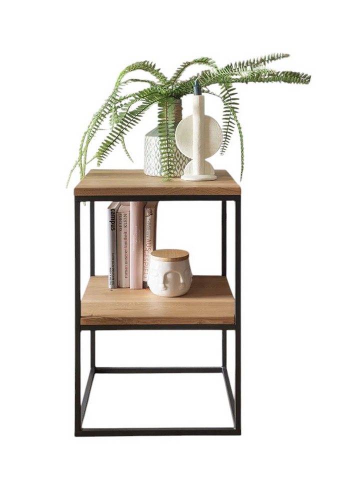 Main Möbel Regal Regal 40x60cm 'Lissabon' Wildeiche Stahl schwarz von Main Möbel