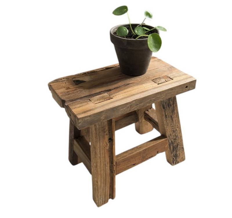 Main Möbel Blumenhocker Deko-Hocker "Luxor" Teak massiv von Main Möbel