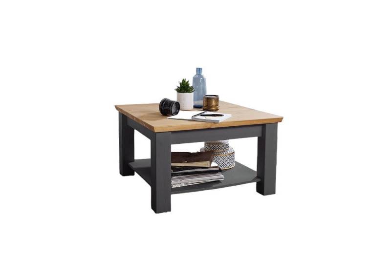 Main Möbel Couchtisch Couchtisch 75x75cm "Zürich II" Kiefer massiv grau WZ-0133 von Main Möbel