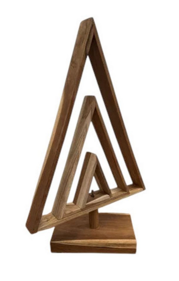 Main Möbel Dekobaum Weihnachtsbaum drehbar 40x60cm "Tressa" Teak natur von Main Möbel