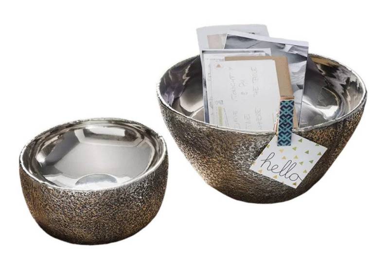 Main Möbel Dekoschale Deko-Schale 31cm "Lucy" Aluminium antik von Main Möbel