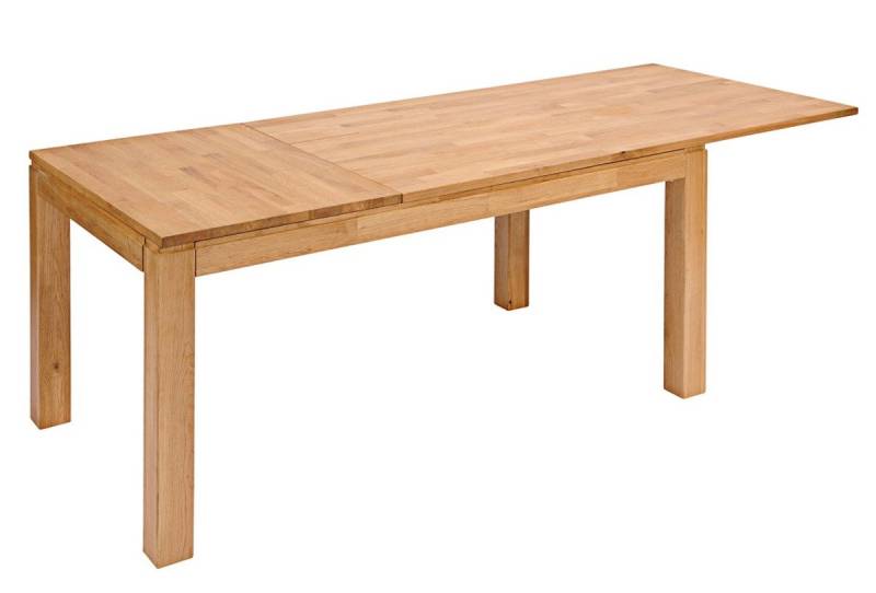 Main Möbel Esstisch Ausziehtisch 160(220)x90cm 'Freiburg' Wildeiche massiv geölt von Main Möbel