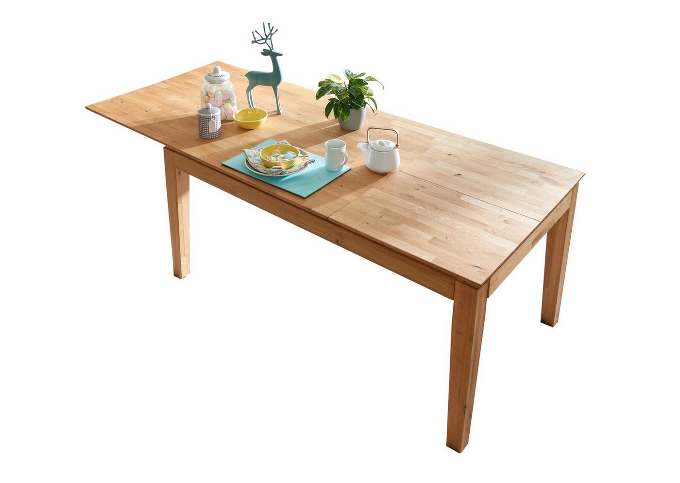 Main Möbel Esstisch Main Möbel Ausziehtisch 120(180)x80cm "Bonn" Wildeiche massiv von Main Möbel