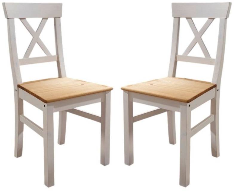 Main Möbel Esszimmerstuhl 2-Stück "Zürich" Kiefer massiv weiß Main Möbel Esszimmerstuhl 2-Stück "Zürich" Kiefer massiv weiß von Main Möbel
