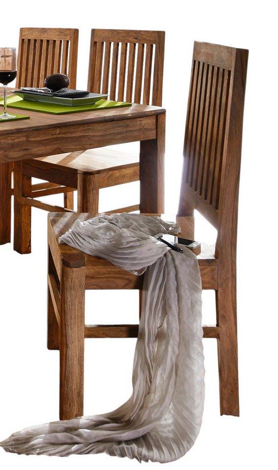 Main Möbel Esszimmerstuhl Esszimmerstuhl 2er-Set "Indian Sunset" Palisander von Main Möbel
