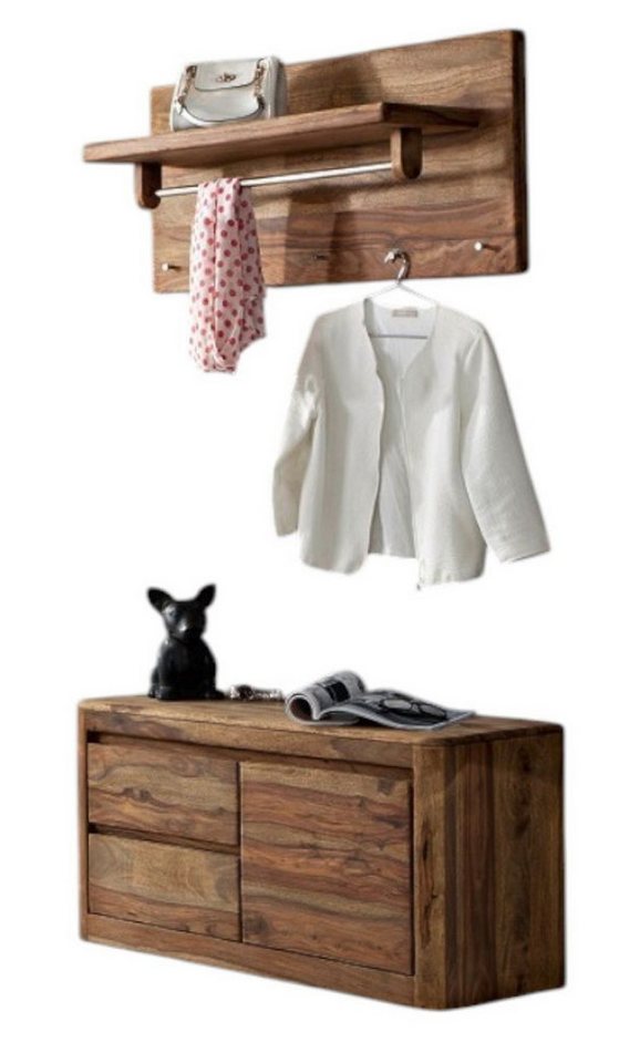 Main Möbel Garderoben-Set Garderobe 2-tlg. "Indian Sunset" Palisander von Main Möbel