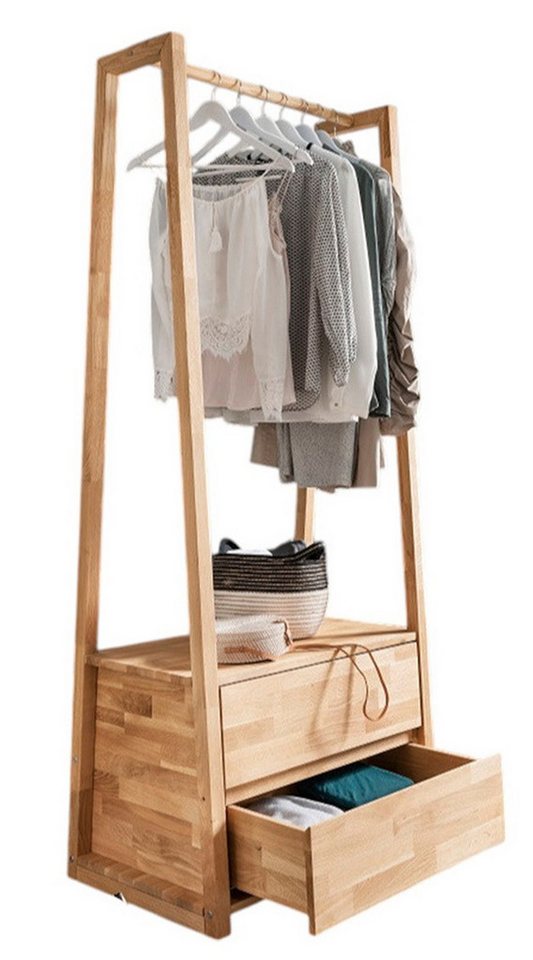 Main Möbel Garderoben-Set Garderobe mit Schubkästen 85x190cm 'Graz' Wildeiche geölt von Main Möbel