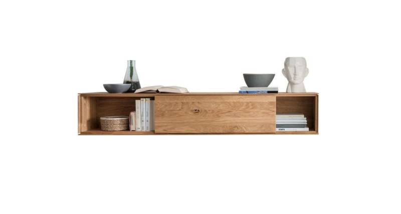 Main Möbel Hängeschrank Hängeelement 150x26cm 'Prag' Wildeiche geölt von Main Möbel
