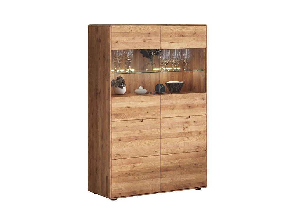 Main Möbel Highboard Highboard 100x145cm "Kent" Wildeiche massiv Main Möbel Highboard Highboard 100x145cm "Kent" Wildeiche massiv von Main Möbel