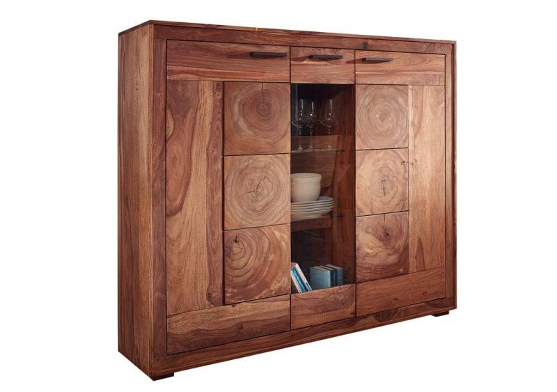 Main Möbel Highboard Highboard 150x135cm "Rio" Palisander massiv von Main Möbel