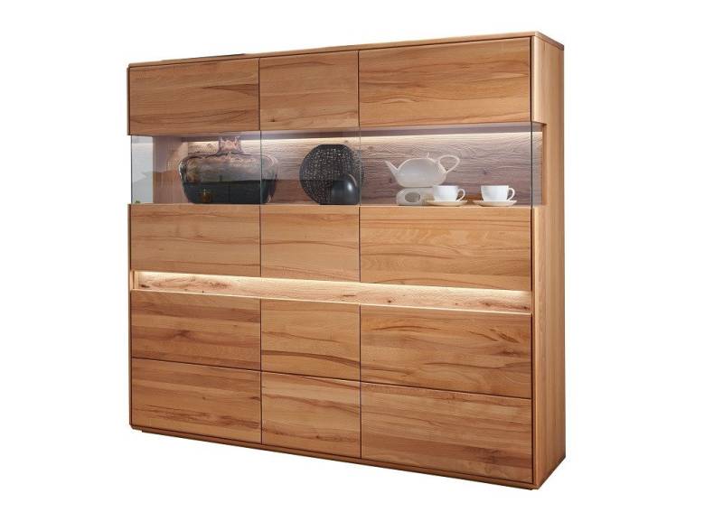 Main Möbel Highboard Highboard 164x152cm "Berlin" Kernbuche geölt von Main Möbel
