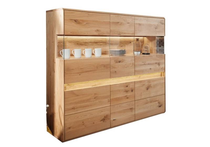 Main Möbel Highboard Highboard 164x152cm Wildeiche Berlin von Main Möbel