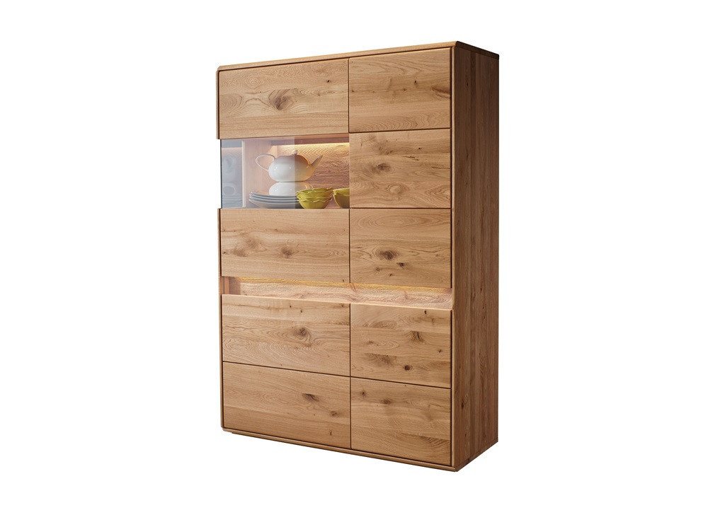 Main Möbel Highboard Highboard links 103x152cm Wildeiche Berlin von Main Möbel