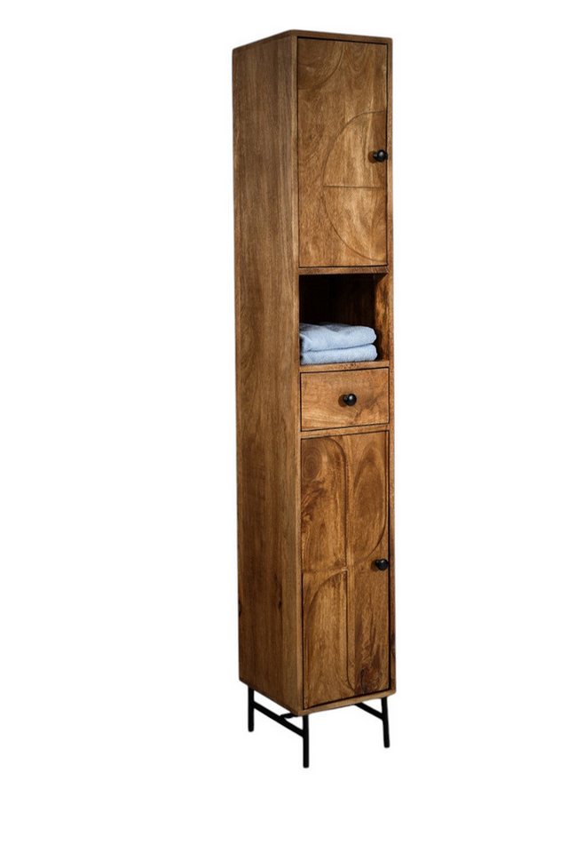 Main Möbel Hochschrank Badhochschrank 30x190cm 'Swing' Mango & Metall schwarz Main Möbel Hochschrank Badhochschrank 30x190cm 'Swing' Mango & Metall schwarz von Main Möbel