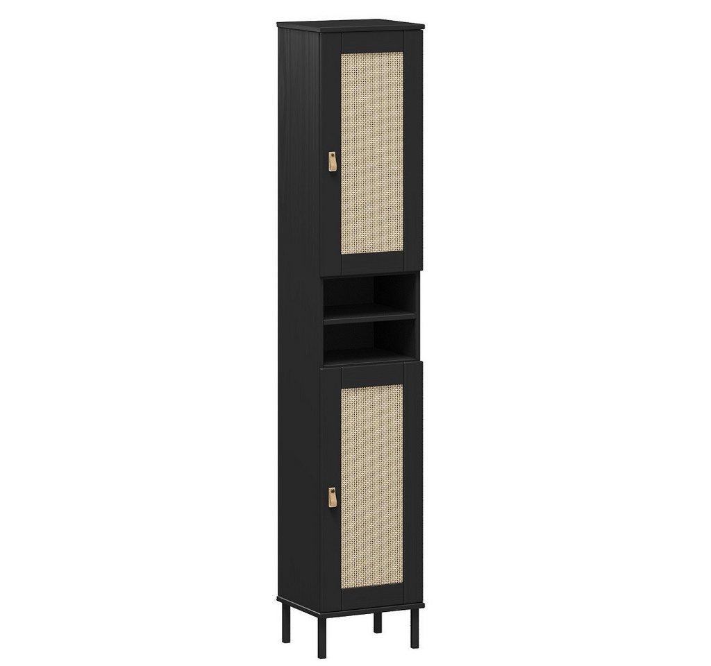 Main Möbel Hochschrank Badhochschrank 35x190cm 'Seattle' Kiefer massiv schwarz Main Möbel Hochschrank Badhochschrank 35x190cm 'Seattle' Kiefer massiv schwarz von Main Möbel