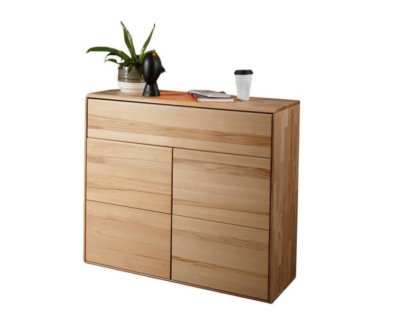 Main Möbel Kommode Kommode 100x91cm "Messina" Kernbuche massiv von Main Möbel