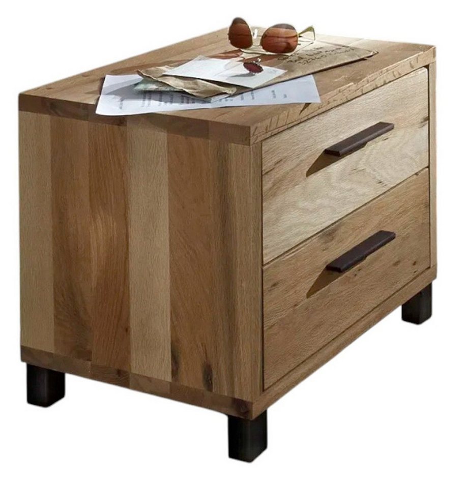 Main Möbel Kommode Kommode 50x44cm "Luxor" Balkeneiche massiv geölt von Main Möbel