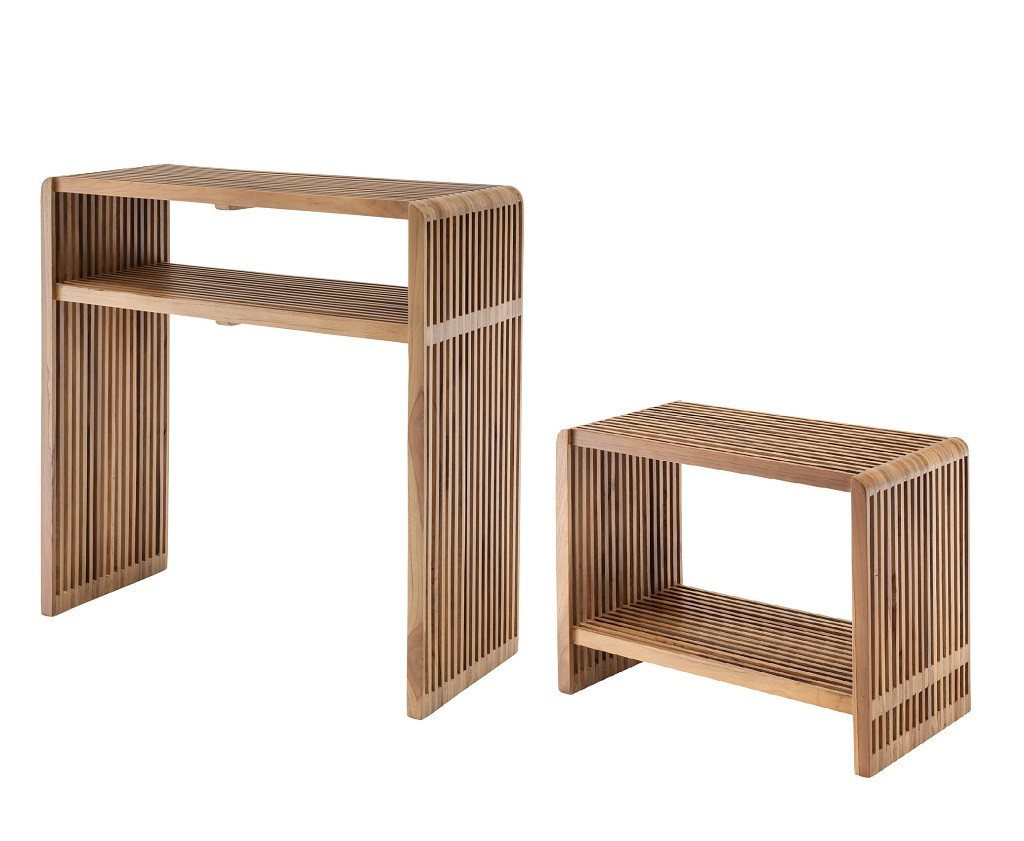 Main Möbel Konsolentisch Konsolentisch & Sitzbank "Woody" recyceltes Teakholz Main Möbel Konsolentisch Konsolentisch & Sitzbank "Woody" recyceltes Teakholz von Main Möbel