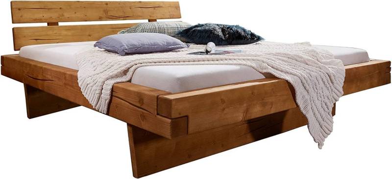 Main Möbel Massivholzbett Balkenbett 'Melissa' 140x200cm Fichte gebeizt Main Möbel Massivholzbett Balkenbett 'Melissa' 140x200cm Fichte gebeizt von Main Möbel