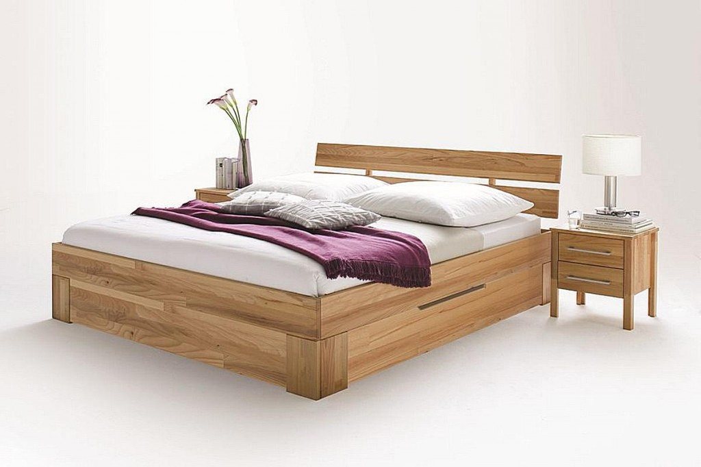 Main Möbel Massivholzbett Bett mit Bettkästen 'Bozen' 140x200cm Kernbuche Sitzhöhe 40cm Main Möbel Massivholzbett Bett mit Bettkästen 'Bozen' 140x200cm Kernbuche Sitzhöhe 40cm von Main Möbel