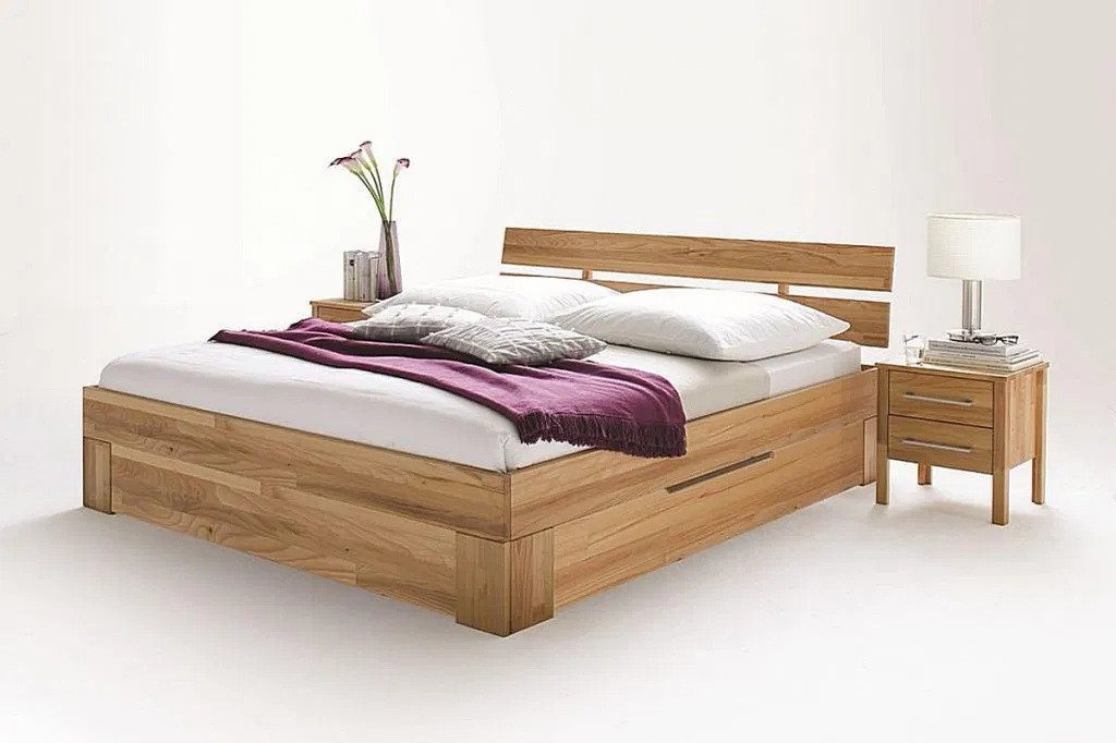Main Möbel Massivholzbett Bett mit Bettkästen 'Bozen' 160x200cm Kernbuche Sizuhöhe 40cm Main Möbel Massivholzbett Bett mit Bettkästen 'Bozen' 160x200cm Kernbuche Sizuhöhe 40cm von Main Möbel