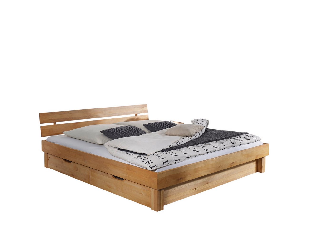 Main Möbel Massivholzbett Bett mit Bettkästen 'Lewis' 200x200cm Kernbuche geölt Main Möbel Massivholzbett Bett mit Bettkästen 'Lewis' 200x200cm Kernbuche geölt von Main Möbel