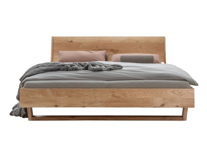 Main Möbel Massivholzbett Doppelbett 180x200cm 'Combo I' Wildeiche geölt Holzkopfteil von Main Möbel