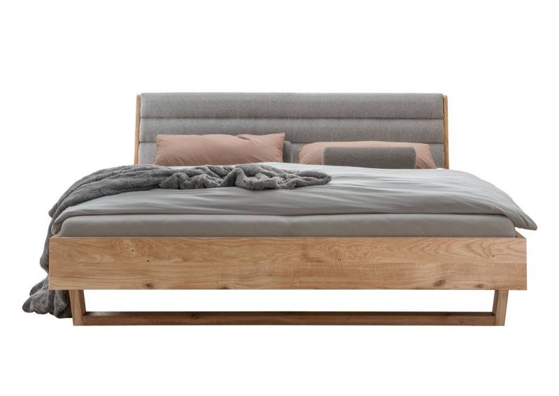 Main Möbel Massivholzbett Doppelbett 180x200cm 'Combo I' Wildeiche geölt Polsterkopfteil von Main Möbel