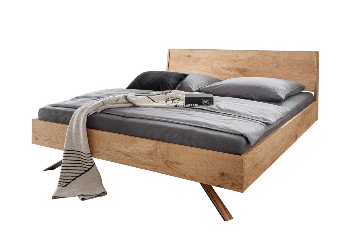 Main Möbel Massivholzbett Doppelbett 180x200cm 'Combo II' Wildeiche geölt Holzkopfteilv Main Möbel Massivholzbett Doppelbett 180x200cm 'Combo II' Wildeiche geölt Holzkopfteilv von Main Möbel