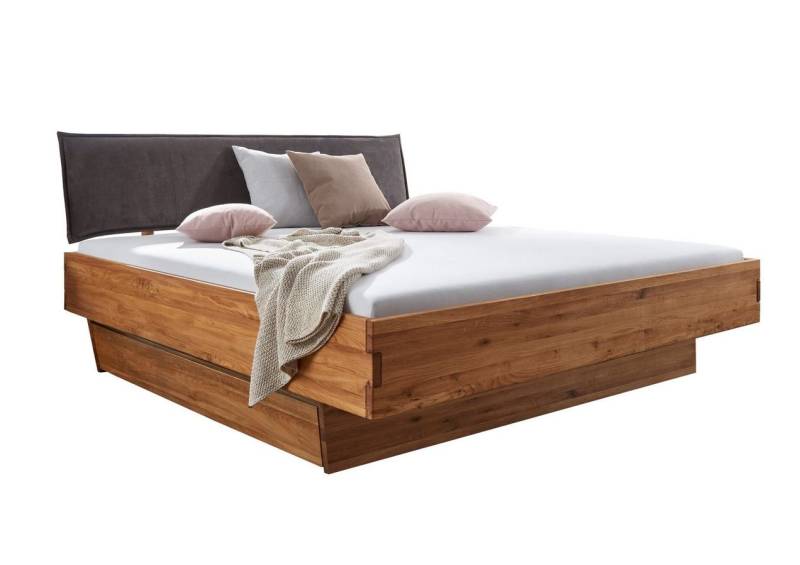 Main Möbel Massivholzbett Doppelbett mit Schubkästen "Amelie" 180x200cm Wildeiche massiv von Main Möbel