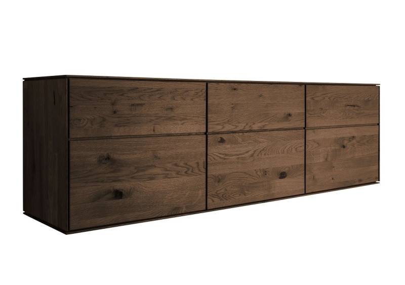 Main Möbel Anrichte Sideboard hängend oder stehend 172cm 'York' Wildeiche nußbaumfarbig von Main Möbel