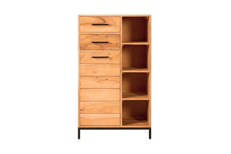 Main Möbel Midischrank Badmidischrank 67x116cm 'Albany' Akazie massiv lackiert von Main Möbel