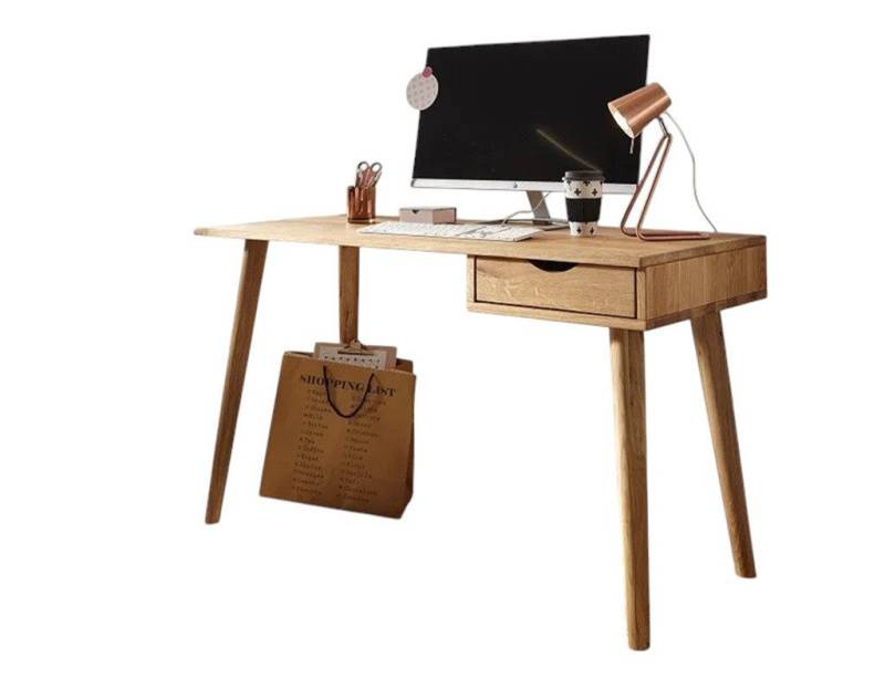 Main Möbel Schreibtisch Schreibtisch 120cm 'Dora' Wildeiche massiv geölt von Main Möbel