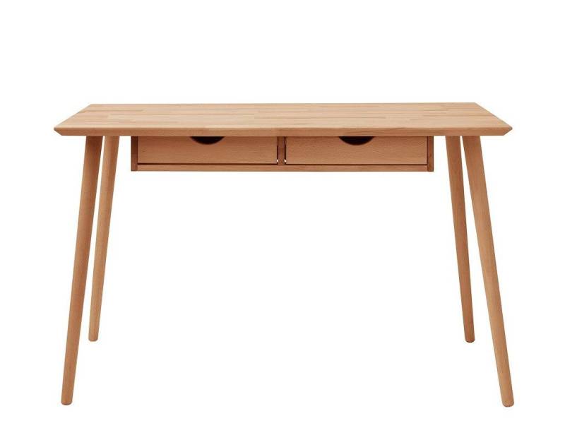 Main Möbel Schreibtisch Schreibtisch mit 2 Schubkästen 120cm 'Diego' Kernbuche geölt von Main Möbel
