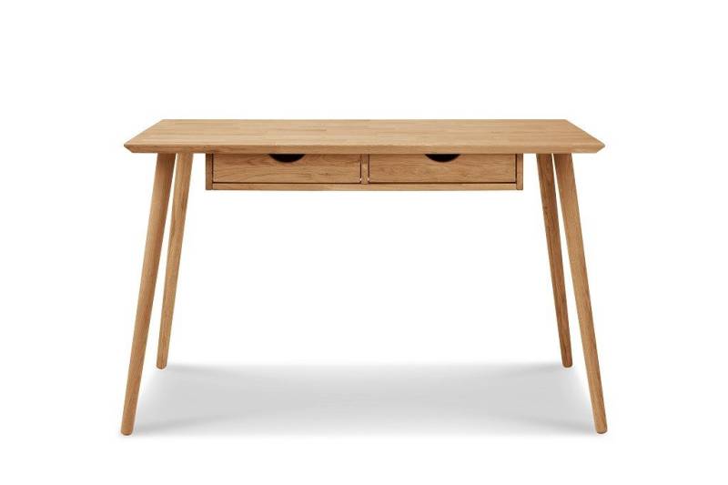 Main Möbel Schreibtisch Schreibtisch mit 2 Schubkästen 120cm 'Diego' Wildeiche geölt von Main Möbel