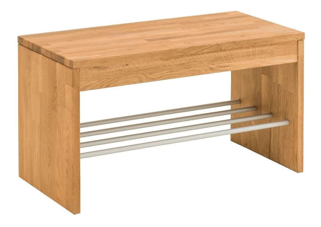 Main Möbel Schuhbank Schuhbank 82x45cm 'Stockholm' Wildeiche massiv von Main Möbel