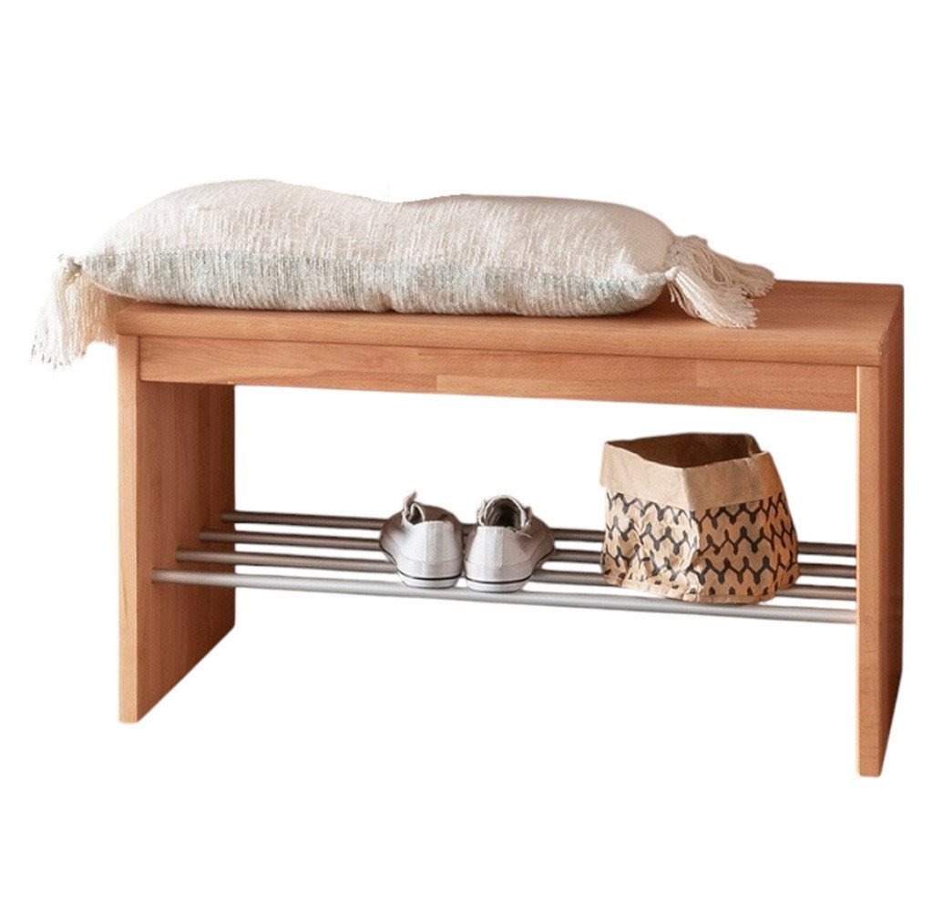 Main Möbel Schuhschrank Schuhbank 82x45cm 'Stockholm' Buche massiv von Main Möbel