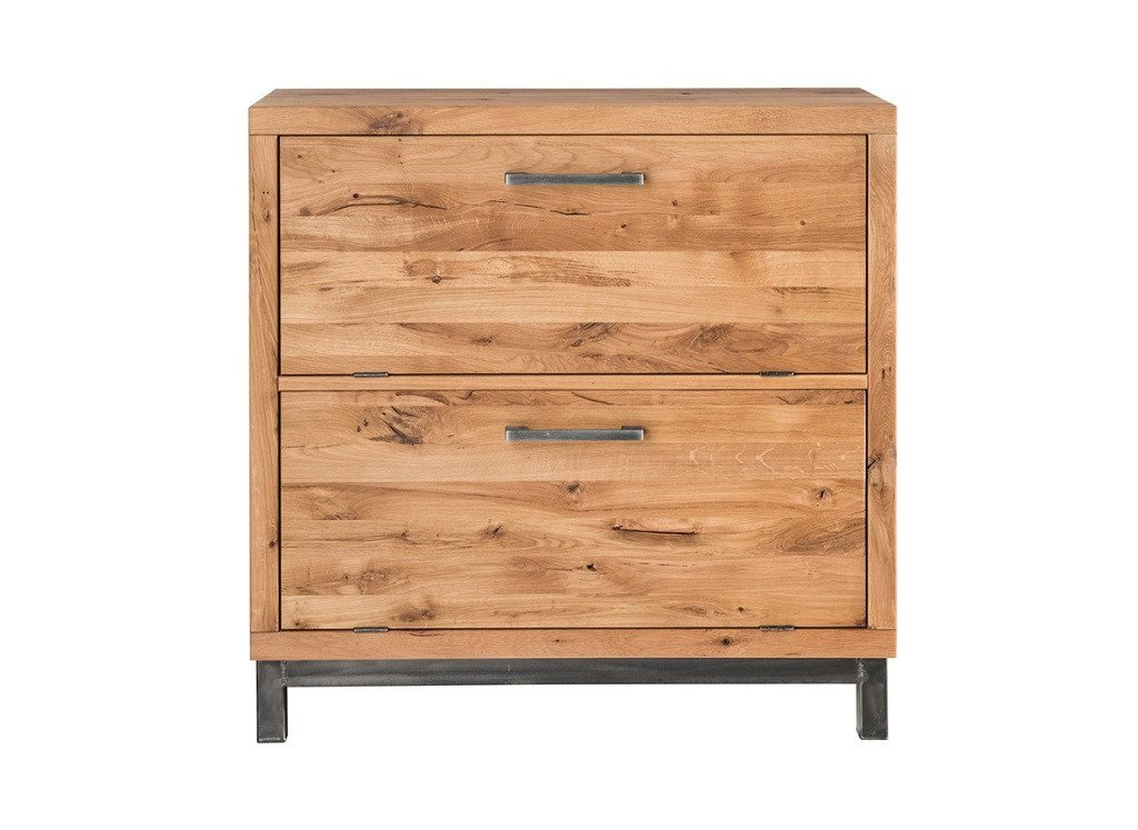 Main Möbel Schuhschrank Schuhschrank 90x90cm 'Lima' Wildeiche massiv von Main Möbel