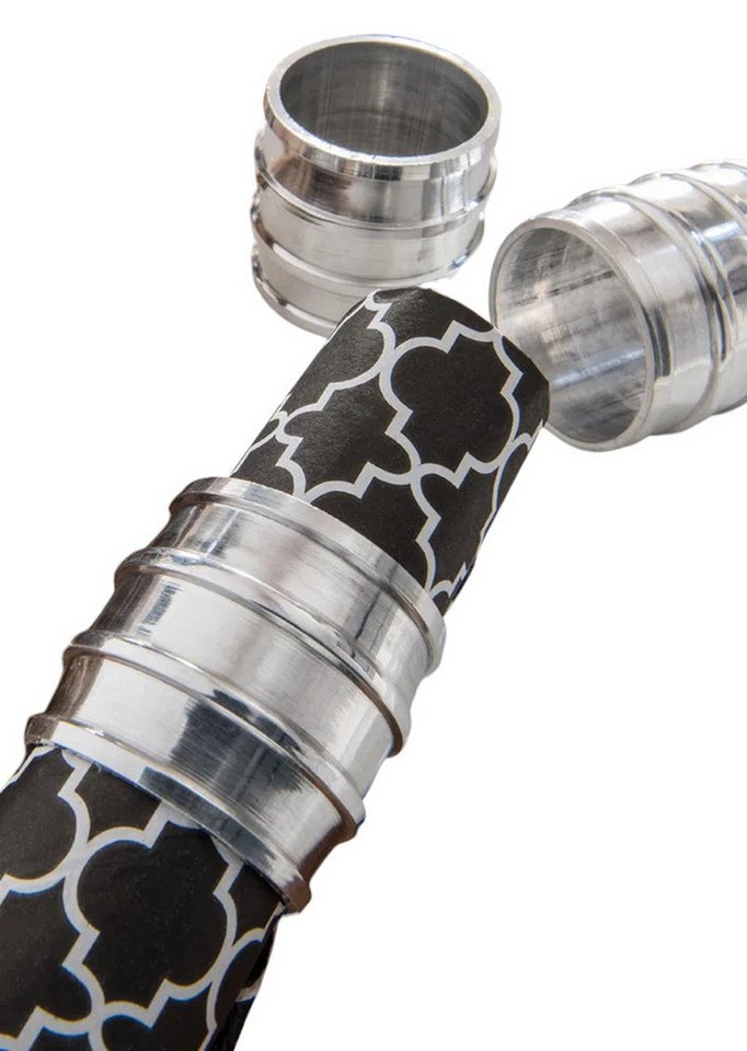 Main Möbel Serviettenring Servietten-Ringe 6 Stück "Lyon" Alu vernickelt, Aluminium, (6-tlg) von Main Möbel
