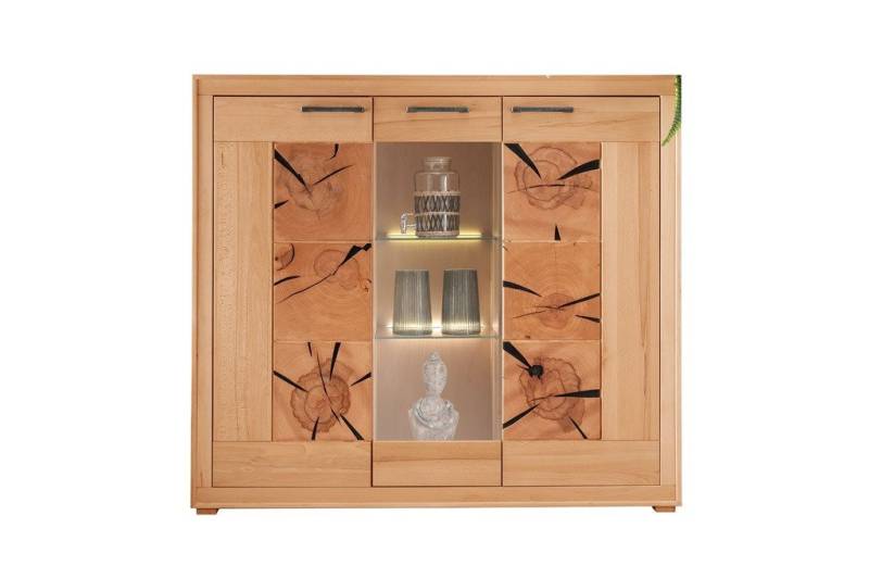 Main Möbel Sideboard Highboard Kommode 150x135cm Kernbuche Danzig von Main Möbel