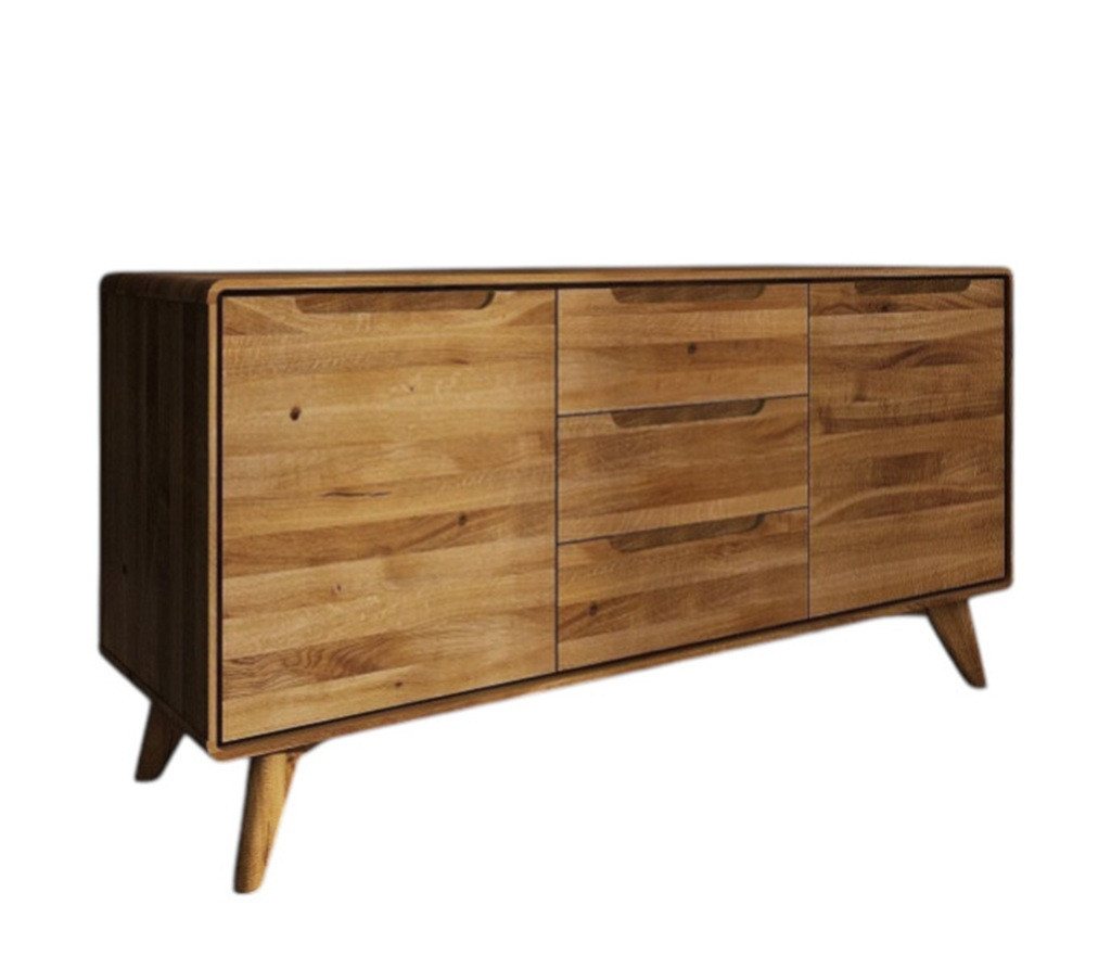 Main Möbel Sideboard Sideboard mit 3 SK 134x65cm 'Jakob' Wildeiche massiv Main Möbel Sideboard Sideboard mit 3 SK 134x65cm 'Jakob' Wildeiche massiv von Main Möbel