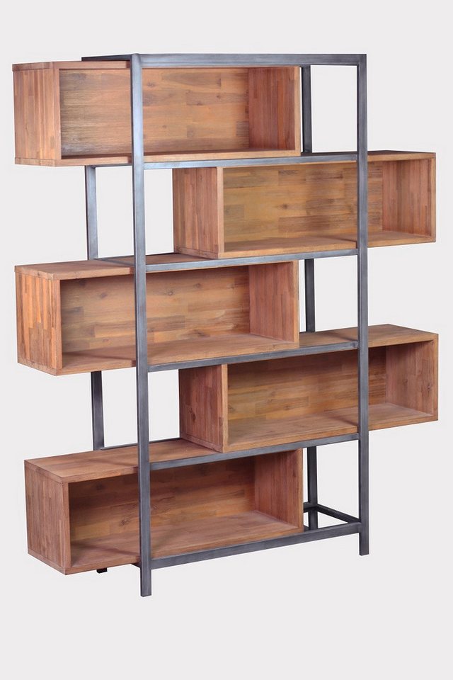 Main Möbel Standregal Standregal 106x204cm 'Genua' Akazie gebürstet von Main Möbel