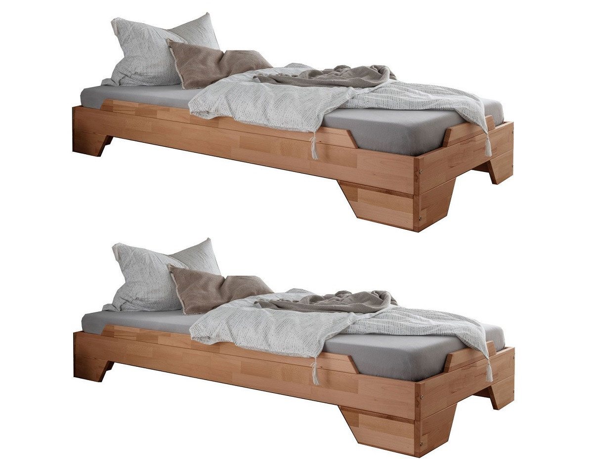 Main Möbel Massivholzbett 2er-Set Stapelbett 90x200cm 'Pisa' Buche massiv natur geölt Main Möbel Massivholzbett 2er-Set Stapelbett 90x200cm 'Pisa' Buche massiv natur geölt von Main Möbel
