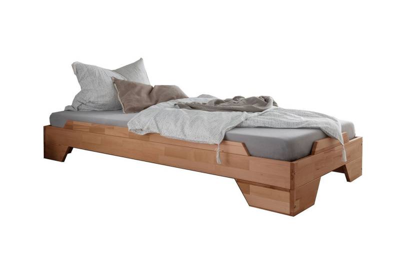 Main Möbel Stapelbett Stapelbett 90x200cm 'Pisa' Buche massiv natur geölt von Main Möbel