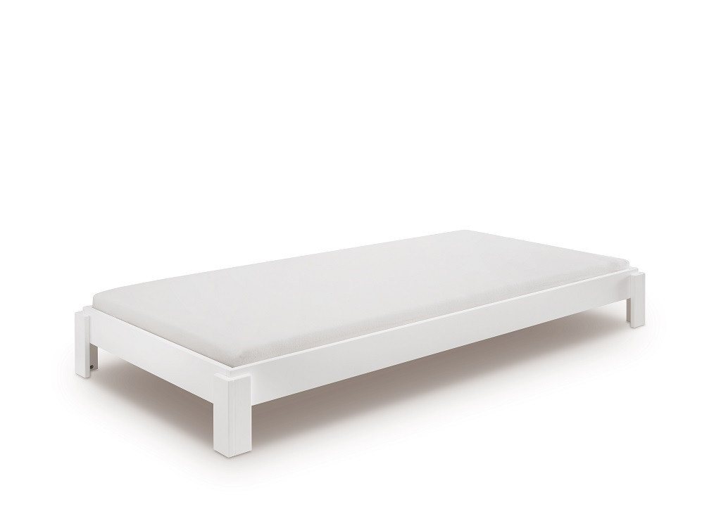 Main Möbel Stapelbett Einzelbett Stapelbett 90x200cm 'Dubi' Buche massiv weiß lackiert Main Möbel Stapelbett Einzelbett Stapelbett 90x200cm 'Dubi' Buche massiv weiß lackiert von Main Möbel