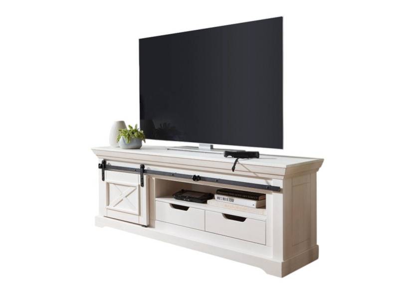 Main Möbel TV-Schrank TV Element 153x57cm "Oregon" Kiefer weiß & Eisen WZ-0548 von Main Möbel