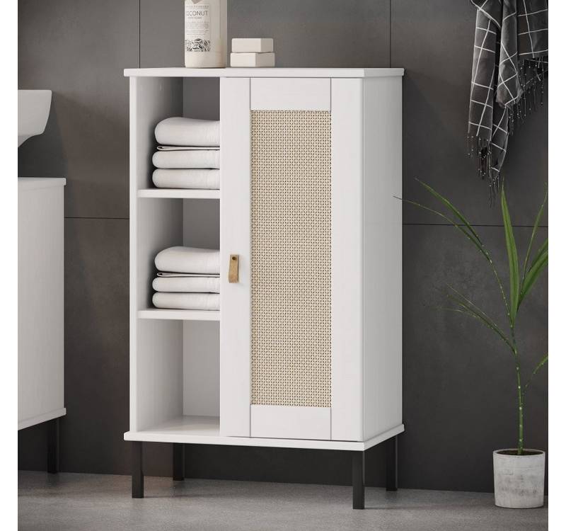 Main Möbel Unterschrank Badunterschrank 52x90cm 'Seattle' Kiefer massiv weiß von Main Möbel