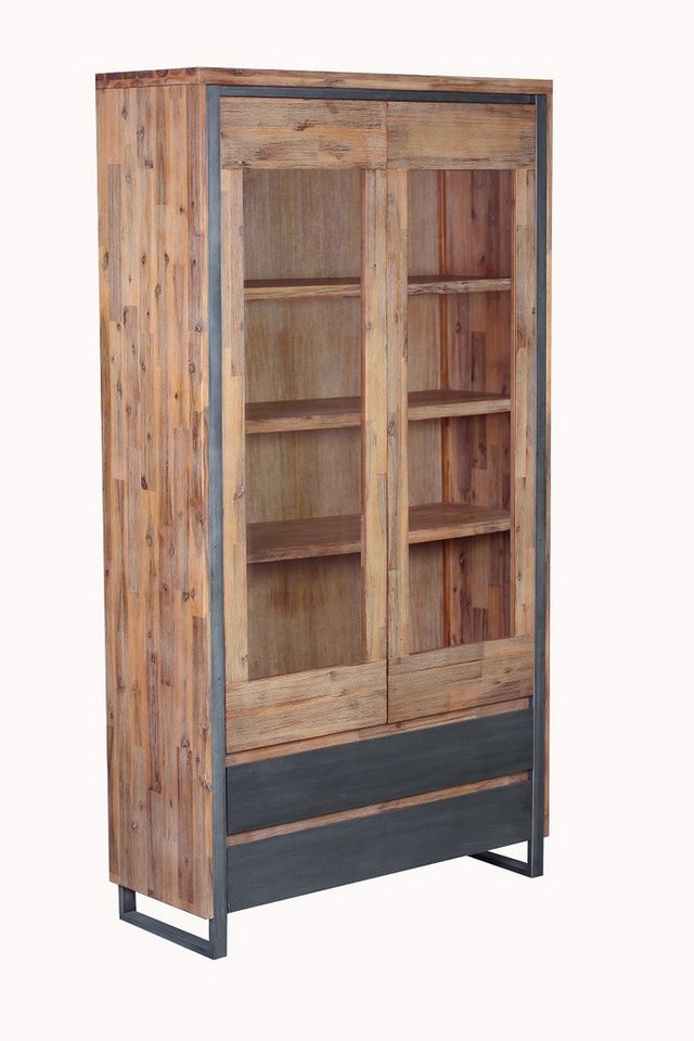 Main Möbel Vitrine Main Möbel Vitrine 'Genua' Akazie gebürstet Main Möbel Vitrine Main Möbel Vitrine 'Genua' Akazie gebürstet von Main Möbel
