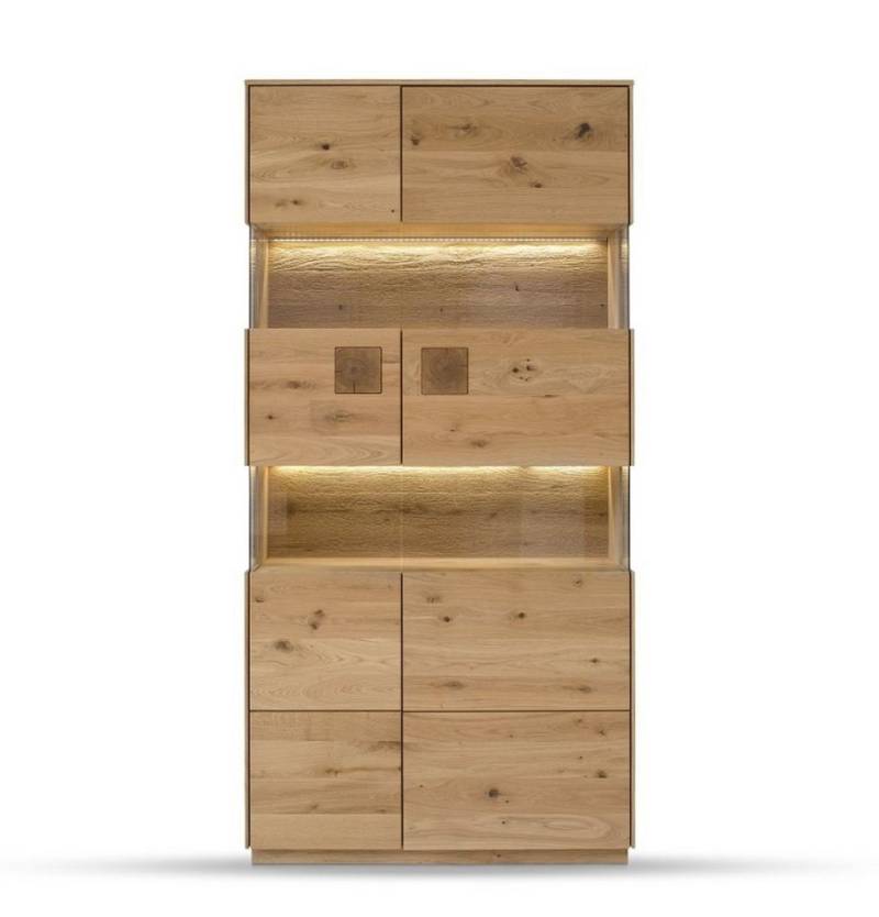 Main Möbel Vitrine Vitrine 103x209cm 'Monza' Wildeiche geölt von Main Möbel